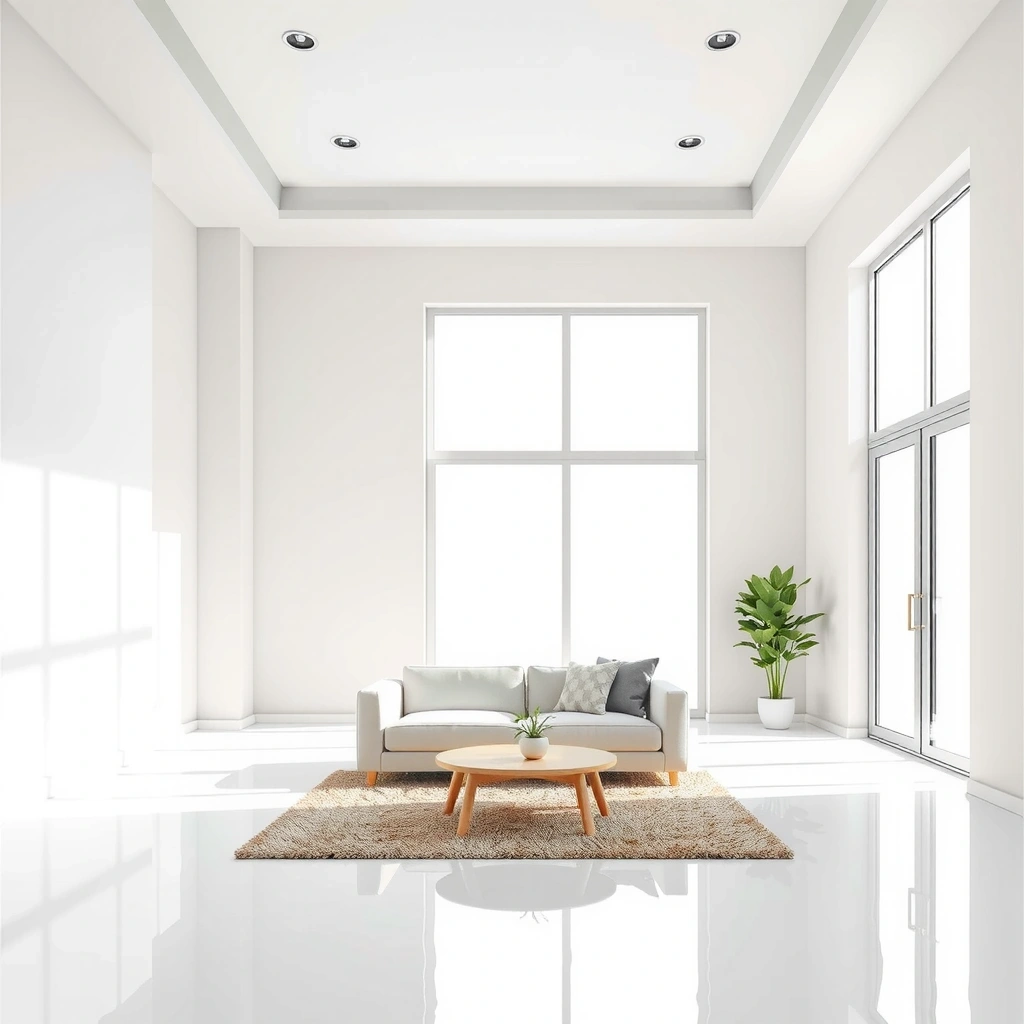 Interior modern, luminos și perfect curat